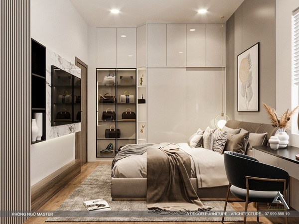 Thiết kế phòng ngủ master - Nội Thất A Decor - Công Ty TNHH Kiến Trúc - Nội Thất A Decor